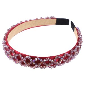Unique Bargains Women's Bling Rhinestone Headband 0.79 Inch Wide 1 Pc - 1 of 4