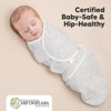 KeaBabies 3pk Organic Swaddle Sleep Sacks Baby, Newborn Swaddles Wrap 0-3 Months, Soft Premies Wearable Swaddle Blanket - 4 of 4