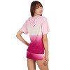 Memoi Women's Dip Dye Ultra Soft Yummy Terry Lounge Shorts - 3 of 4