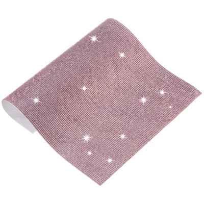 Unique Bargains Crystal Rhinestone Sheet Self Adhesive DIY Crafts Sticker 1 Pc