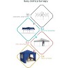 10x10FT Pop Up Canopy Tent, Folding Tent Shelter with 4 Removable Sidewalls, Easy Setup Outdoor Canopy, Height Adjustable Shelter Gazebos - 2 of 4