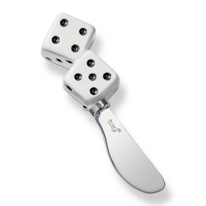 tag Everyday Dice Spreader Serving Utensil White Multi Dolomite