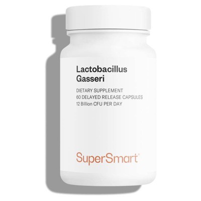 SuperSmart Lactobacillus Gasseri 12 Billion CFU per Day - Probiotic Supplement | Non-GMO & Gluten Free - 60 DR Capsules (Delayed Release)