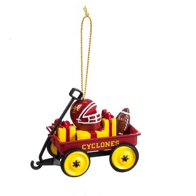 Evergreen Team Sports America Iowa State Team Wagon Ornament