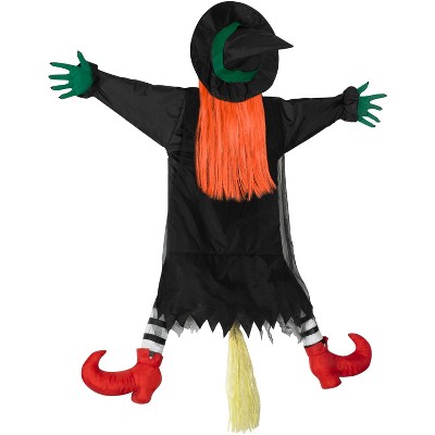 Halloween Witch Tree Decorations with Adjustable Strap KORALAKIRI 47 Inch Crashing Witch into Tree Halloween Decorations Outdoor Crashed Witch Props Halloween Hanging Decorations
