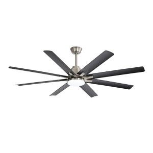 TOBILI 66 Inch Low Profile ABS Ceiling Fan with Dimmable Lights and 6 Speed Reversible Noiseless  for Indoor - 1 of 4