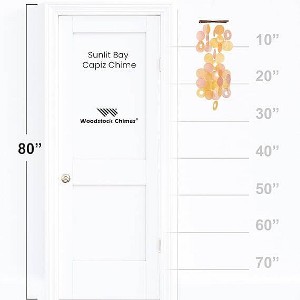 Woodstock Windchimes Sunlit Bay Capiz Chime, Wind Chimes For Outside, Wind Chimes For Garden, Patio, and Outdoor Decor, 27"L - 1 of 4