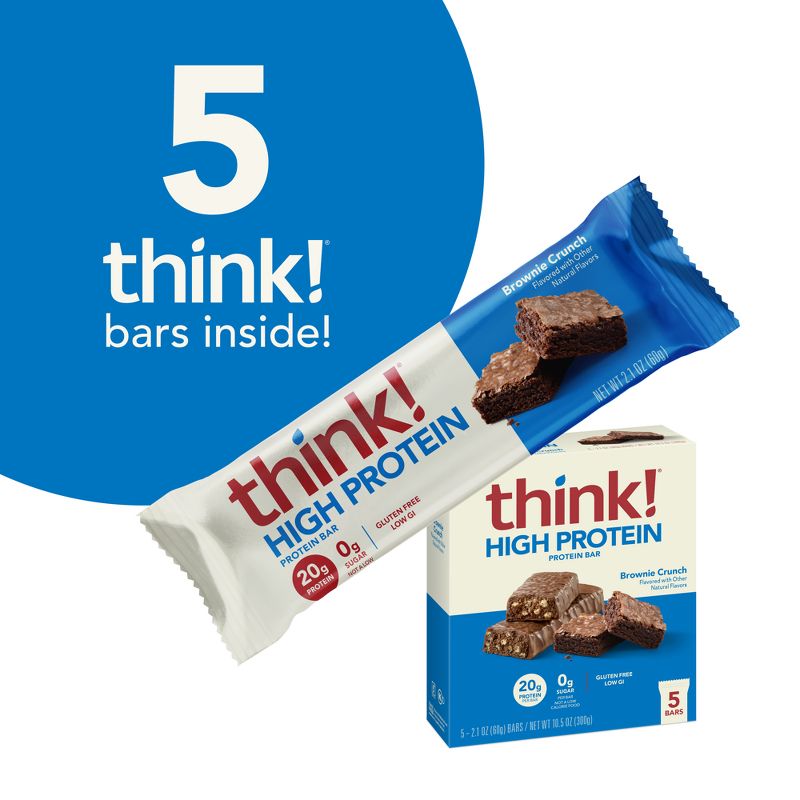 think! High Protein Brownie Crunch Bars, 5 of 12