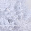 Maggift Artificial Plant 7.5FT White Slim Artificial Christmas Tree Includes Foldable Metal Stand Quick Shape Flock Decor, White, 29.92"*29.92"*80" - 4 of 4