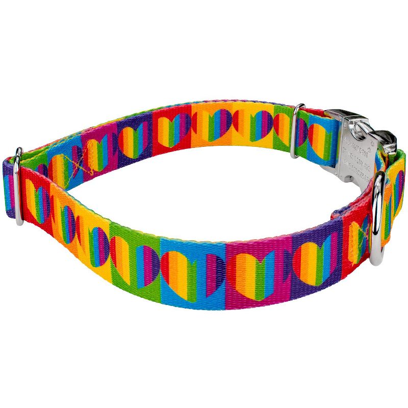 Country Brook Petz Premium Rainbow Hearts Dog Collar, 4 of 6