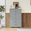 Retro American Country Style Wooden Dresser with 5 Drawer, Storage Cabinet for Bedroom 4Q - ModernLuxe - 2 of 4