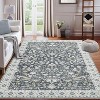 Acekool 4x6 Washable Vintage Rug - Boho Floral Non-Slip Indoor Carpet for Bedroom & Kitchen - 2 of 4