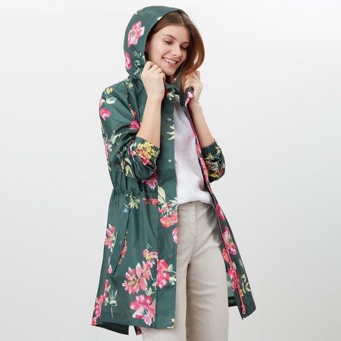 Chocolate Pickle New Womens camouflage Parka Mac Jacket Turn Up Sleeve Hooded Raincoat 4-20