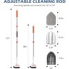 SetSail Floor Scrub Brush, 3-In-1 Tile Tub Floor Scrubber with 52-inch Adjustable Long Handle - 2 of 3