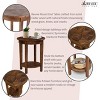 Alaterre Furniture 20-inch Round End Table, Natural, Living Room Furniture, Storage & Shelf - 3 of 4