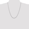 Black Bow Jewelry 2.5mm Sterling Silver, Round Solid Spiga Chain Necklace - 3 of 4