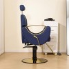 Tall Office Desk Chair, 360°Height Adjustable Swivel With Foot Ring, Adjustable Arm Counter Height Office Chair, Salon Barber Chair-Cuddlewood - 3 of 4