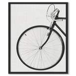Americanflat Bicycle 20"x26" Black Framed Linen Print