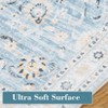 Washable Vintage Foral Rug Non Slip Low Pile Rug Soft Throw Floor Cover Foldable Indoor Carpet for Living Room Bedroom Playroom Nursery - 4 of 4