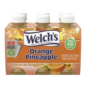 Welch's Orange Pineapple Juice Drink - 6pk/10 fl oz Bottles - 1 of 4