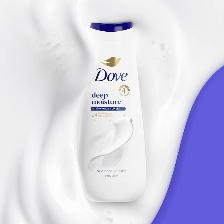 Dove Deep Moisture Body Wash Nourishes the Driest Skin 24hr Lotion-Soft Skin, 4 of 12