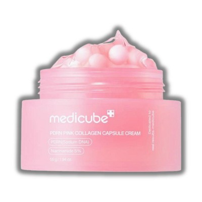 Medicube PDRN PInk Collagen Capsule Cream | combining PDRN Capsule with a transparent gel.- (1.94 oz)