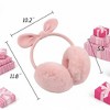 FAAYFIAN Women Winter Earmuffs Adjustable Ski Ear Covers with Cute Bow Fleece Lined Outdoor Warmers - 4 of 4