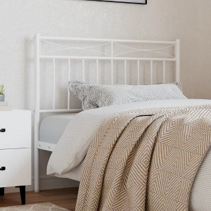 vidaXL Metal Headboard White 39.4" - 1 of 4