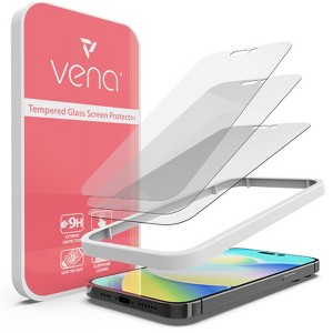 Vena 3 Pack For Apple iPhone 14 Pro Max Screen Protector Glass , 2.5D 0.3mm Clear Tempered Glass Screen Protector For Apple iPhone 14 Pro Max - 1 of 4