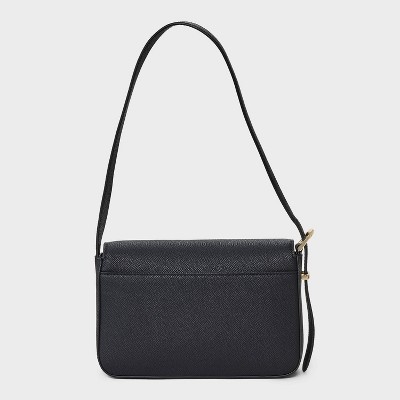 A New Day Flap Shoulder Bag - A New Day™ Black: Shell, Adjustable Strap, Lightweight Design — фото 6