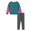 Andy & Evan  Toddler  Lurex Sweater w/Ombre Smiley Graphic & Legging Set - image 4 of 4