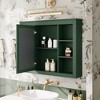 NicBex 35"x27.5" Wall Mounted Medicine Cabinet Bathroom Storage Cabinet with 6 Cubbies&1 Mirrored Cabinet,Matte Finish Wall Cabinet for Bathroom - 2 of 4