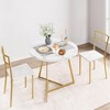 Whizmax Round Kitchen Chairs for 2 Modern Dining Room Table Set for Small Space - 2 of 4
