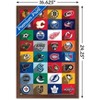 Trends International NHL League - Logos 24 Framed Wall Poster Prints - 3 of 4