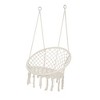 PAGED Outdoor Swing Cotton Rope Porch Swing with Thick Cotton Ropes and Firm Woven-net for Outdoor, Garden - 2 of 4