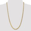 Black Bow Jewelry Men's 4.6mm 14k Yellow Gold Solid Beveled Curb Chain Necklace - 2 of 4