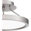 Quoizel Lighting Outskirts 1 - Light Semi-Flush Mount in  Brushed Nickel - 3 of 4