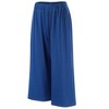 Whizmax Women's Elastic Waist Solid Palazzo Casual Wide Leg Pants with Pockets - 2 of 4