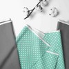 Bacati - Rod Pocket Window Valance Mint/Grey Pin Dots - 2 of 4