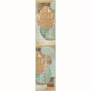 Unique Loom Outdoor Modern Sepia Area Rug - 1 of 4