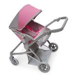 Voyage Twin Carriage Doll Stroller - Gray/Pink