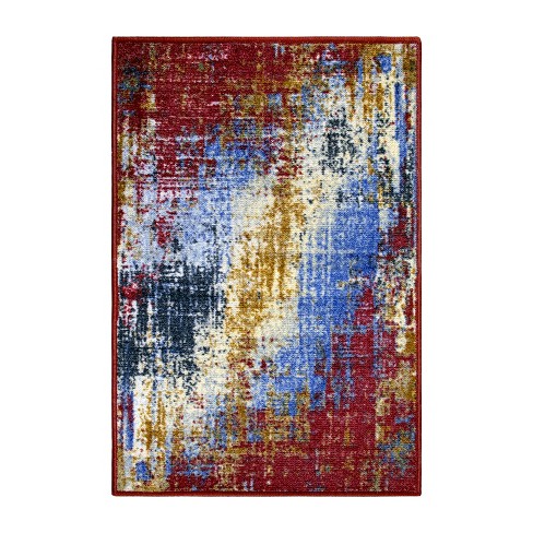 Contemporary Abstract Splatter Indoor Area Rug or Runner Rug by Blue Nile Mills - image 1 of 3