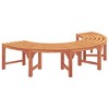 Tree Bench Brown 160 x 160 x 45cm Solid Eucalyptus wood vidaXL - 2 of 4