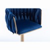 PAGED Modern Height-Adjustable Swivel Bar Stools Set of 2, Counter Stools with Backs for Pub, Dining Room - 2 of 4