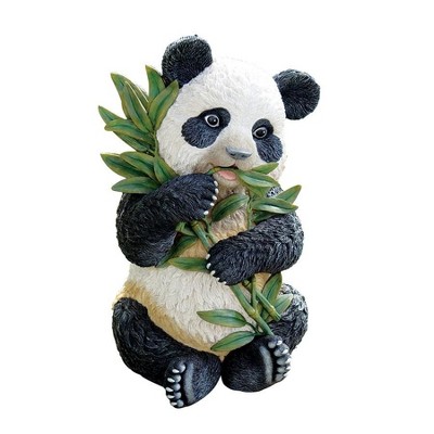 Hand-Painted Black and White Resin Panda Sculpture
