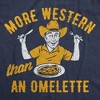 Mens Funny T Shirts More Western Than An Omelette Sarcastic Graphic Novelty Tee For Men - Crazy Dog Men's T Shirt - 2 of 4