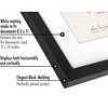 Americanflat 11x14 Black Diploma Frame | Displays 8.5x11 Diplomas with Mat or 11x14 Inch Without Mat. Shatter-Resistant Glass. - 3 of 4