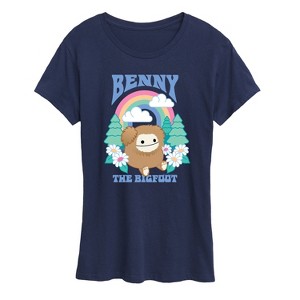 Women's - Squishmallows - Benny The Bigfoot Short Sleeve Graphic T-Shirt - 1 of 4
