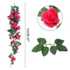 Unique Bargains Flower Silk Artificial Flowers Hanging Plants Vine Garland for Home - 2 of 4