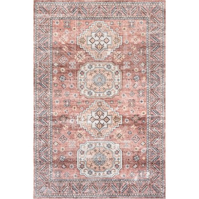 nuLOOM Tindra SpinClean Machine Washable Stain-Resistant Area Rug